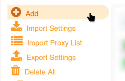 Добавление прокси в FoxyProxy.